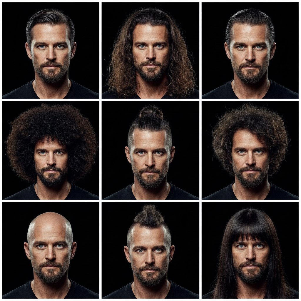 Примеряем разные прически в Nano Banana