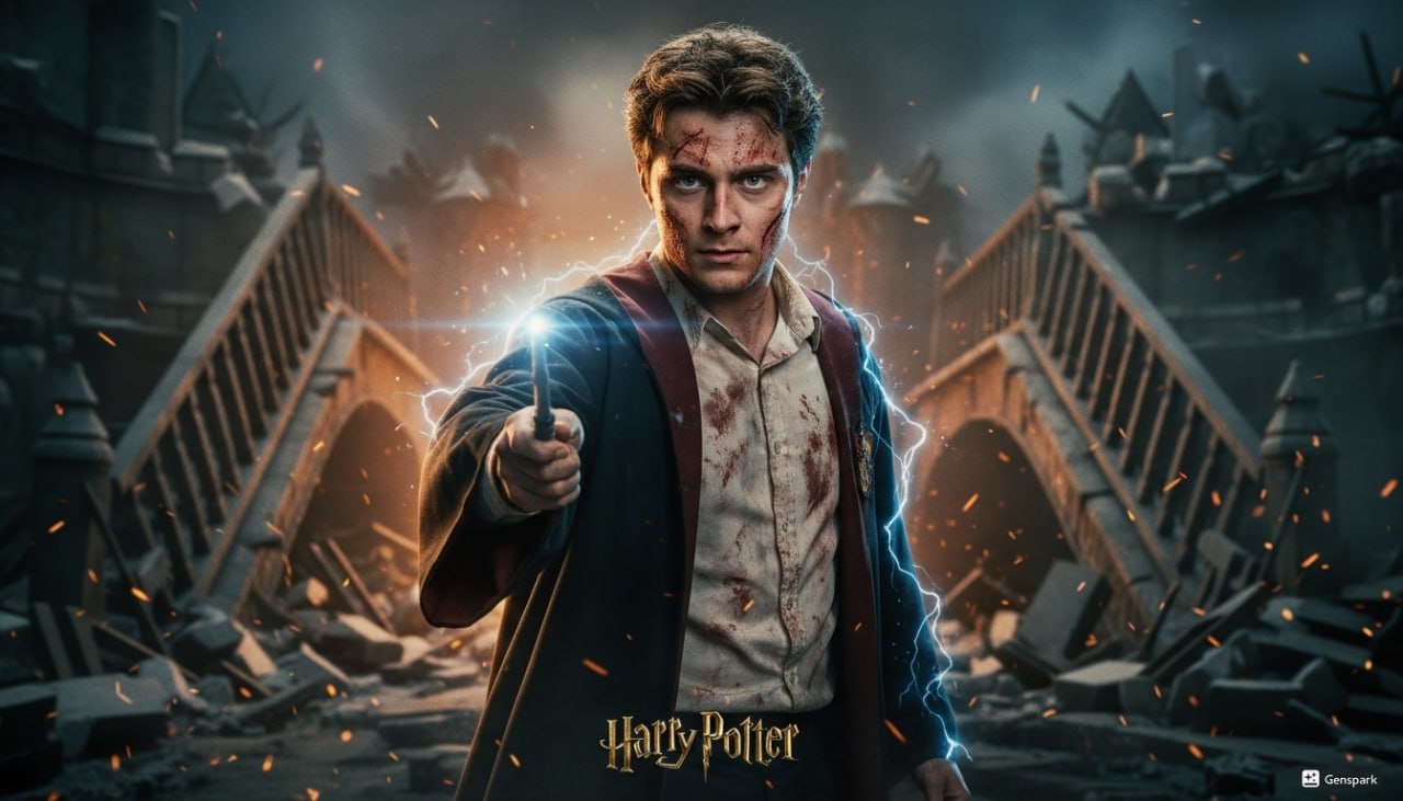 Постер из Гарри Поттера по вашему фото